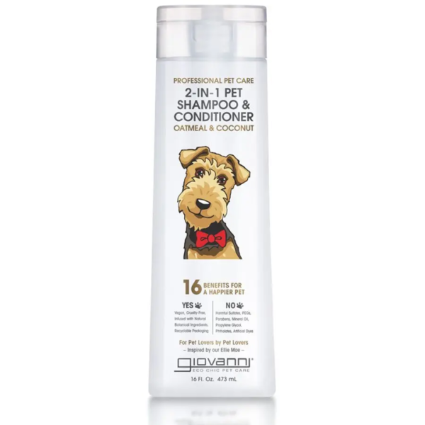 Giovanni Oatmeal & Coconut Professional 2-in-1 Pet Shampoo & Conditioner 16 fl. oz.